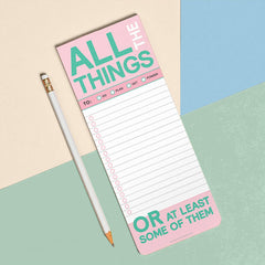 All The Things Make-a-List Pad