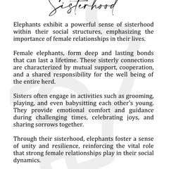 Story Ornament - Elephants- the Unbreakable Bond- Sisterhood