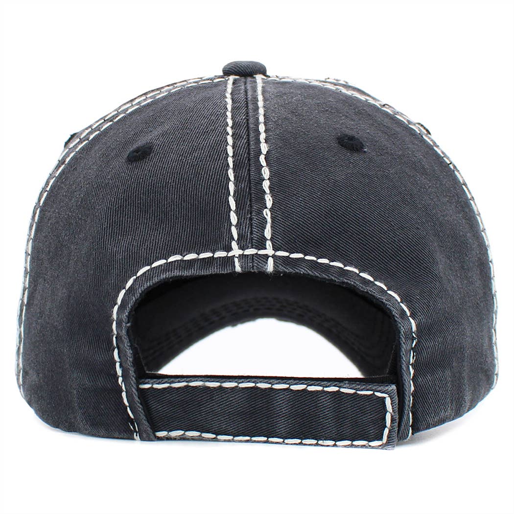Baseball Mom Vintage Washed Baseball Hat
