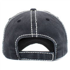 Baseball Mom Vintage Washed Baseball Hat