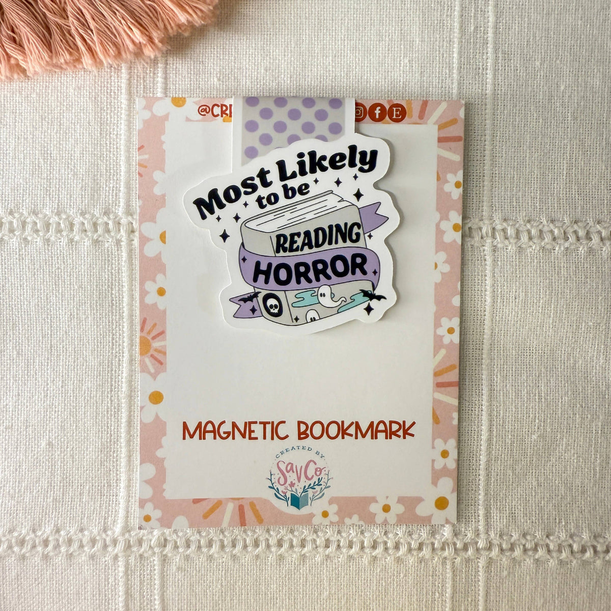 Most Likely to be Reading Horror Magnetic Bookmark