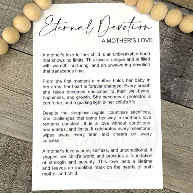 Story Ornament - A Mother's Love - Eternal Devotion