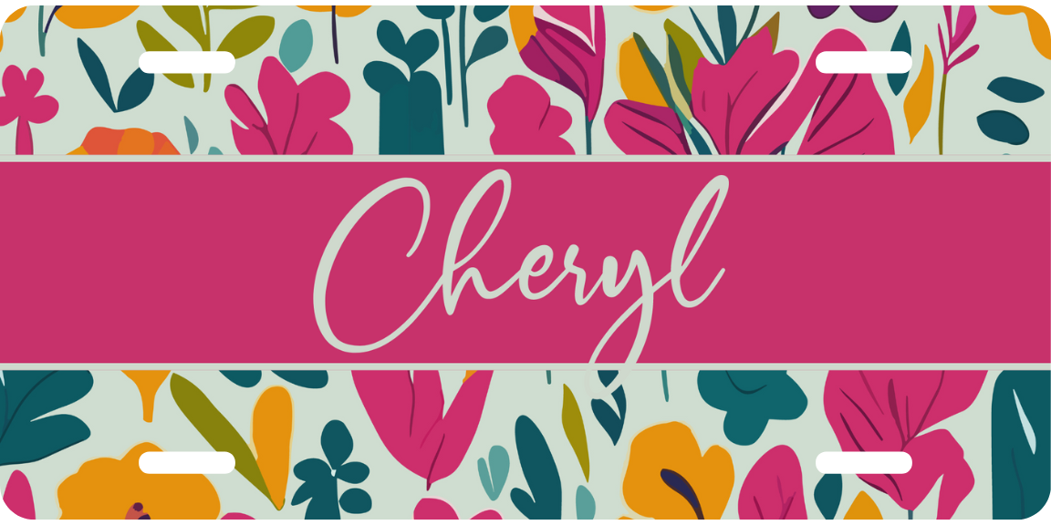 Personalized License Plate - Cheryl