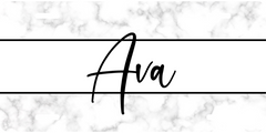 Personalized License Plate - Ava
