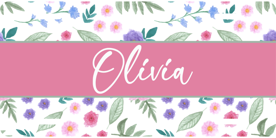 Personalized License Plate - Olivia