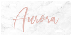 Personalized License Plate - Aurora