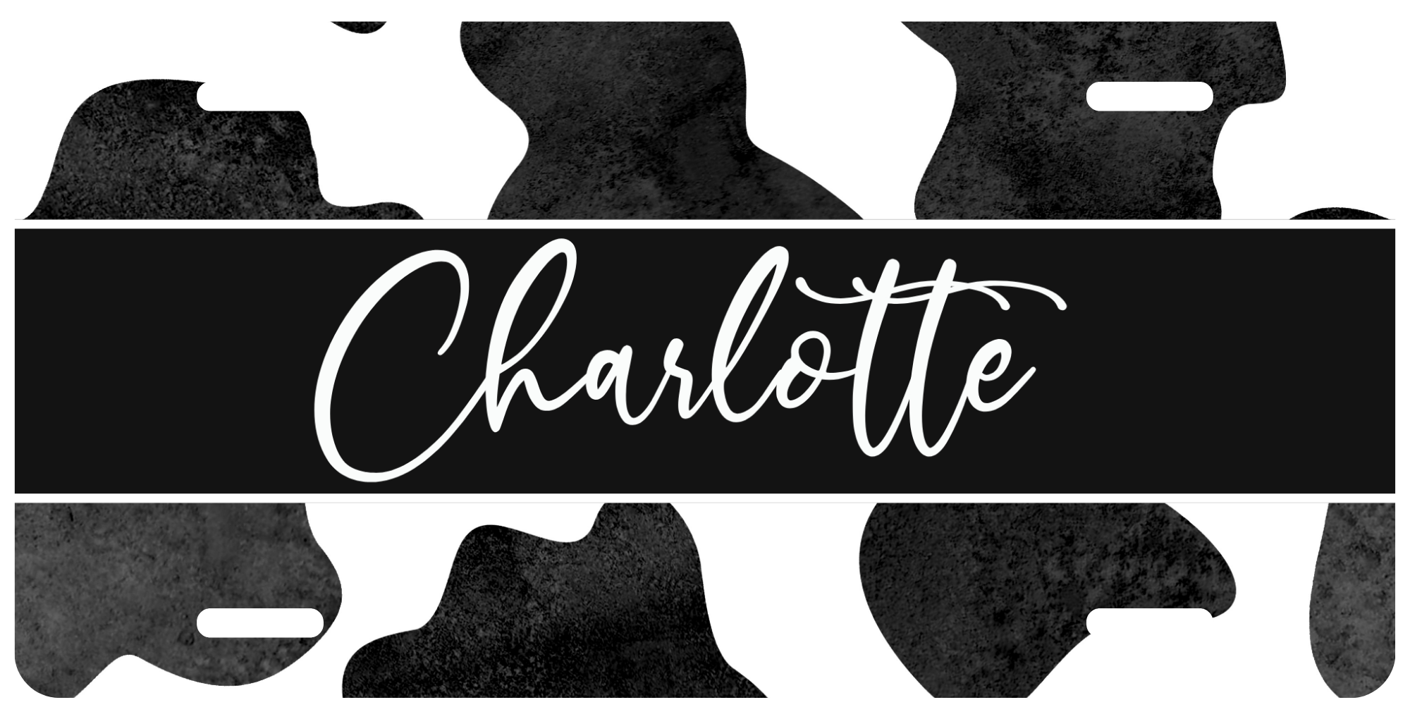Personalized License Plate - Charlotte