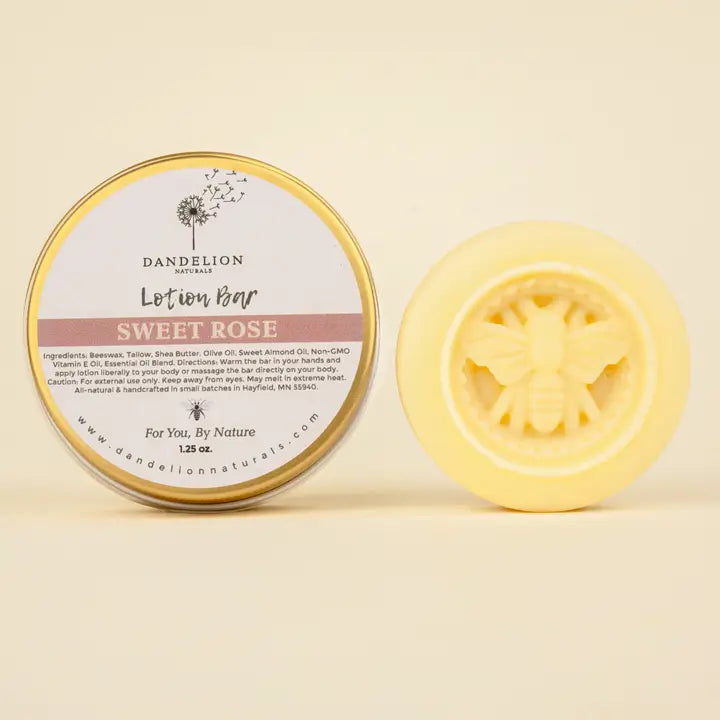 Tallow Lotion Bar | Sweet Rose