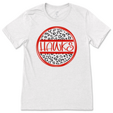 Leopard Circle T-Shirt - Rossview High School Hawks