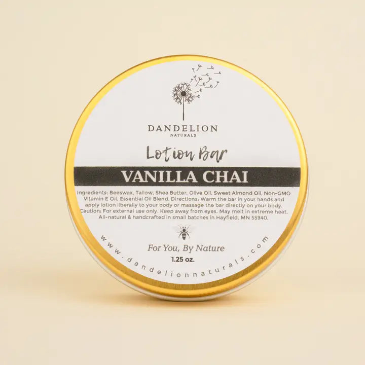 Tallow Lotion Bar | Vanilla Chai