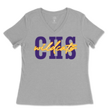 Clarksville High School Wildcats Ladies V-Neck T-Shirt