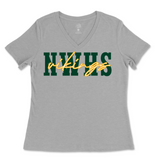 Northwest High School Vikings Ladies V-Neck T-Shirt