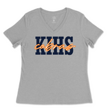 Kirkwood High School Cobras Ladies V-Neck T-Shirt